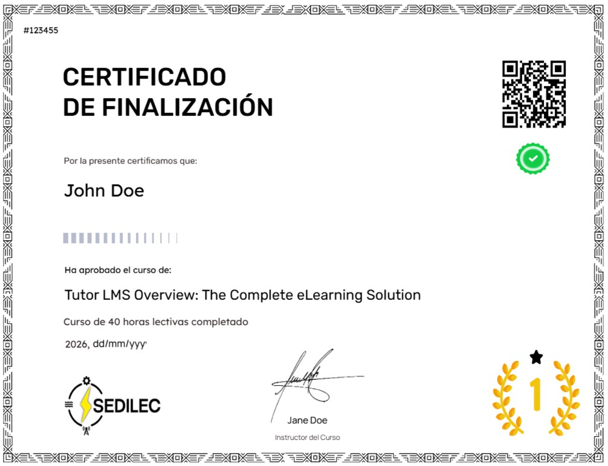 Certificado Referencial